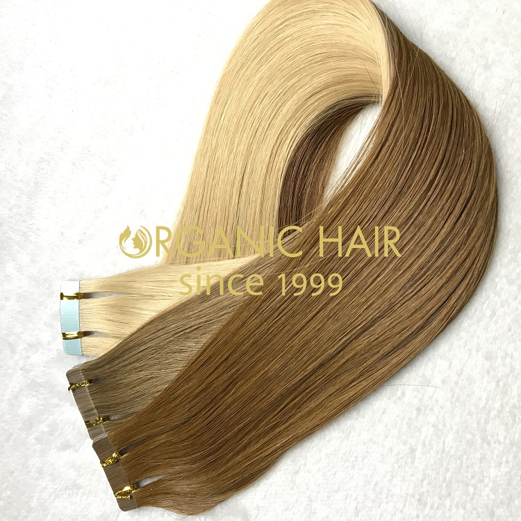 100% genuine remy human high quality tape in hair on sale I7